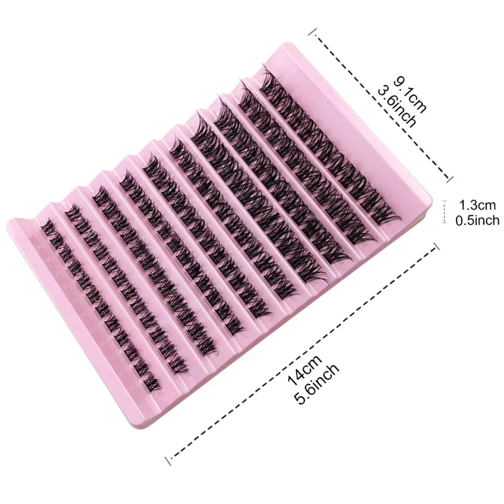 120คลัสเตอร์ขนตาปลอมแบบแบ่งส่วนขนตาปลอมแบบ DIY ธรรมชาติ peralatan Rias นุ่มและใช้งานง่าย