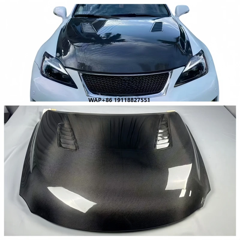 

For ISF 2006-2012 High-Quality Carbon Fiber Front Hood, Ventilated, Engine Cover, Body Kit Set
