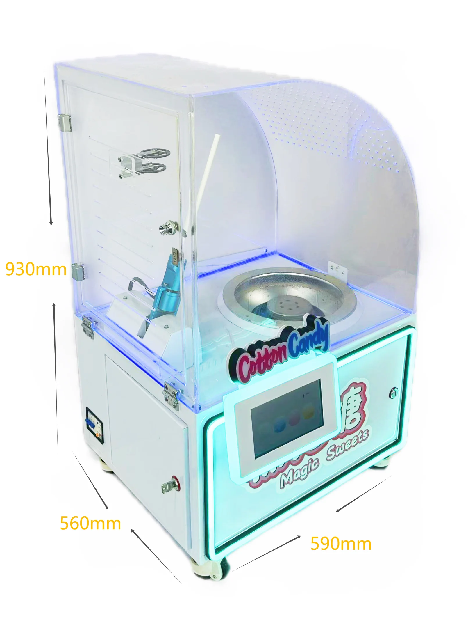 New Semi-Automatic Cotton Cand - огляд і ціна Candy Floss Machine Commercial