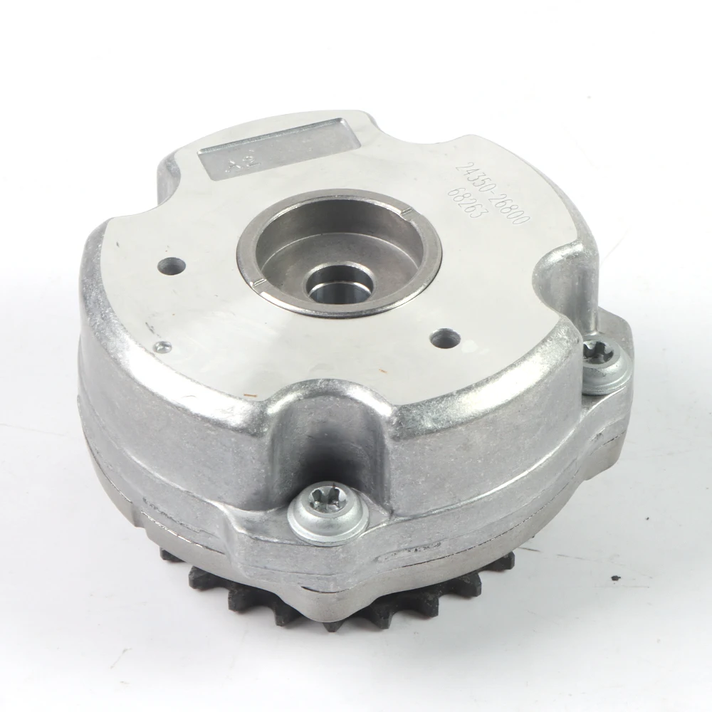 توقيت CVVT عمود الحدبات والعتاد 24350-26800 2435026800 لشركة هيونداي أكسنت كيا ريو 2005-2011 1.6L