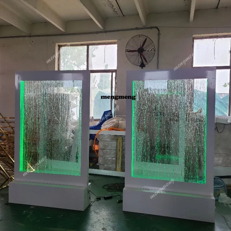 Decoration Supplies Led Waterfall Fountain Backdrop Water Board Event Party Supplies Hotel Wedding Welcome Entrance Sign
