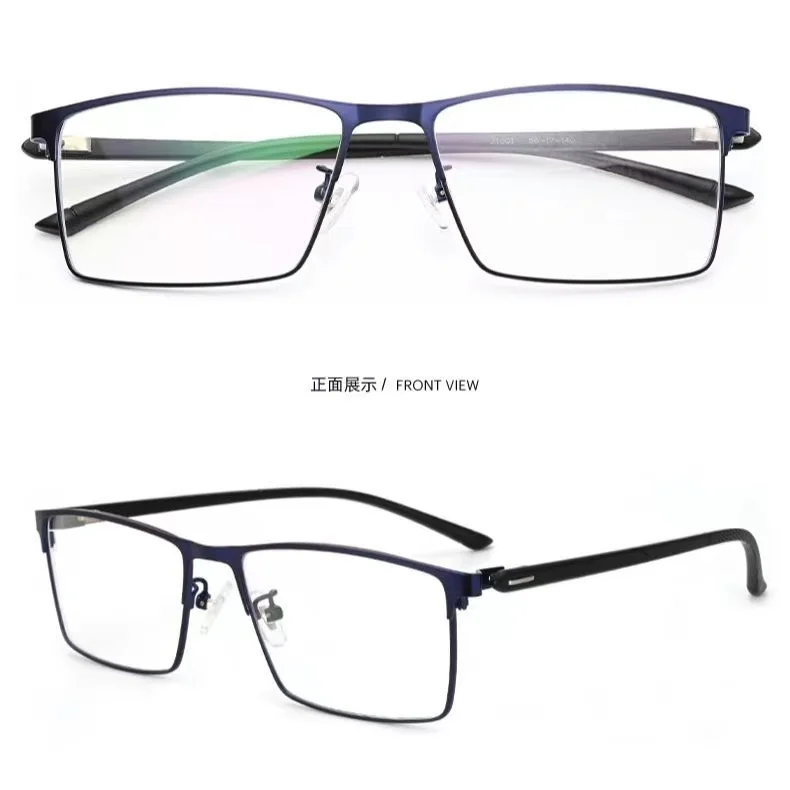 50mm 2023 nowa rama kwadratowe okulary człowieka ze stopu tytanu okulary na receptę okulary optyczne 21001