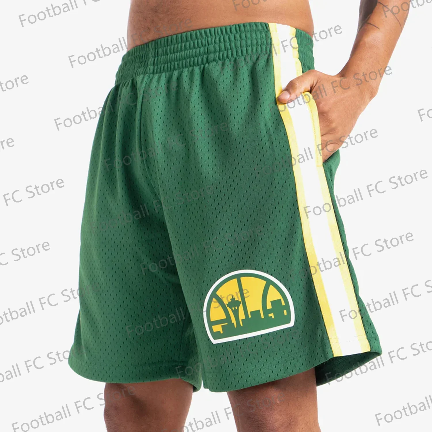 2024 Seattle Vintage Classics Shorts Casual Layer Quick Drying Beach Pants  Surfing Loose Summer Basketball Shorts