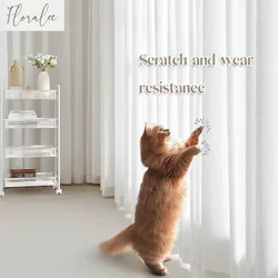 Solid White Tulle Good Quality Yarn Luxury Chiffon Sheer Curtains for Living Room Bedroom Decor Voile Drapes Tulle for Windows
