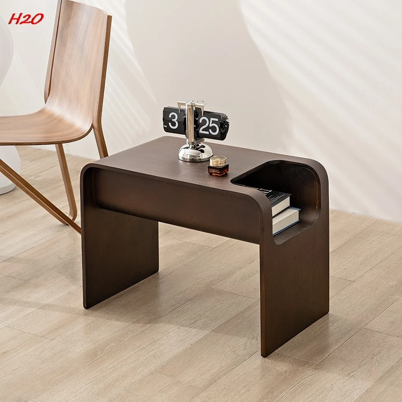 H2O Nordic Solid Wood Sofa Corner A Few Designer Magazine Side A Few Simple Ins Mini Storage Small Coffee Table Hot New