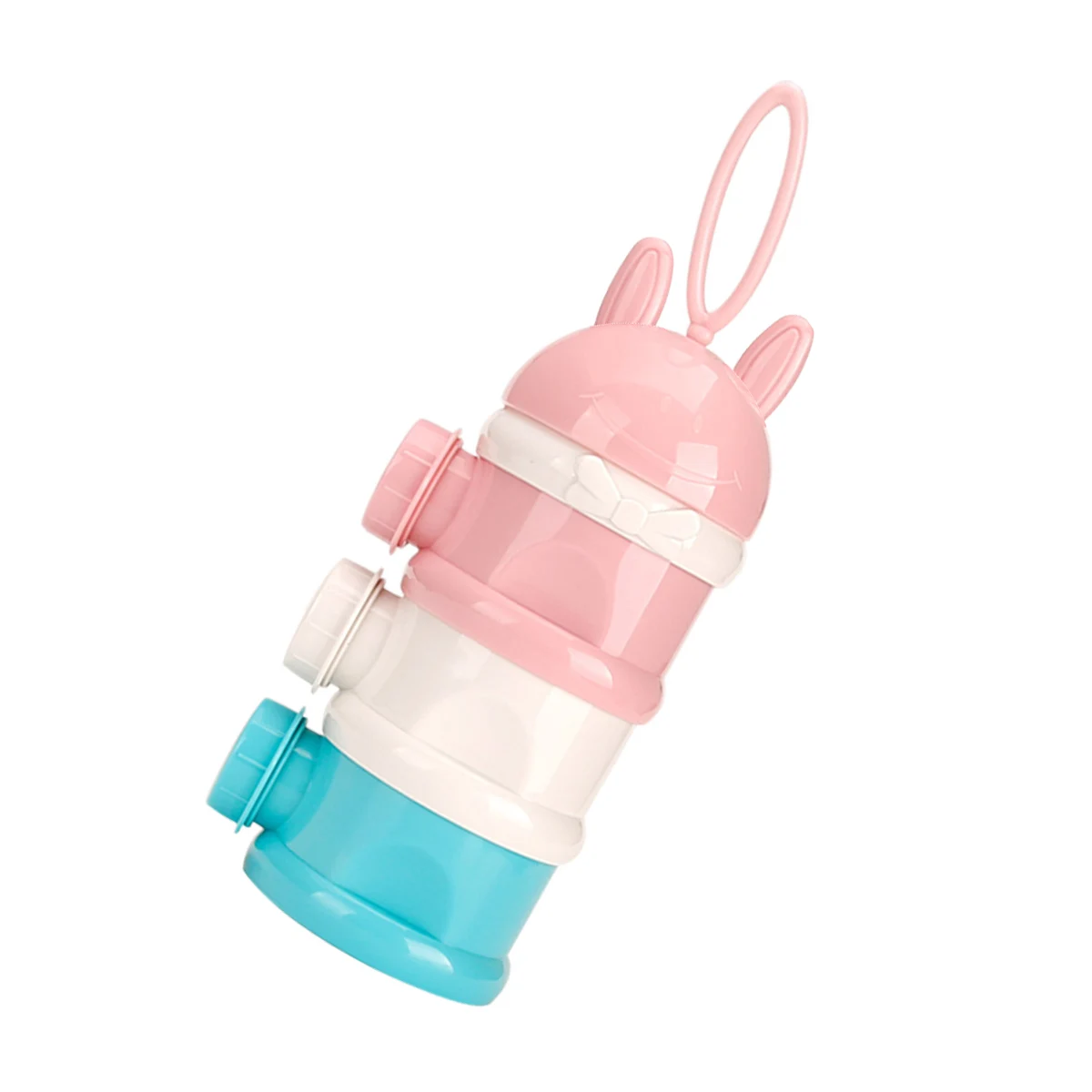 

3 Layers Side Open Milk Powder Box Stackable Baby Feeding Food Container Snack Cups Portable Formula Dispenser Storage