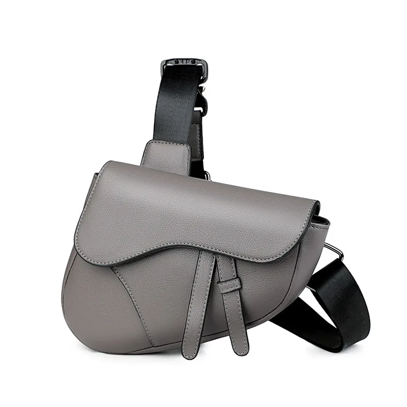 Neue männer Sattel Umhängetasche Zipper Schulter Tasche Leichte Einzigen Riemen Messenger Geldbörse Für Männer Einfarbig Casual Brust Tasche – Detail 16