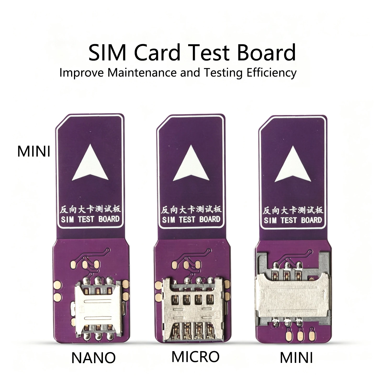MINI SIM Card to Nano SIM Card Adapter Expander Test Board PCB Board SIM Card Reader Quick Conversion Card Male to Female 4pcs