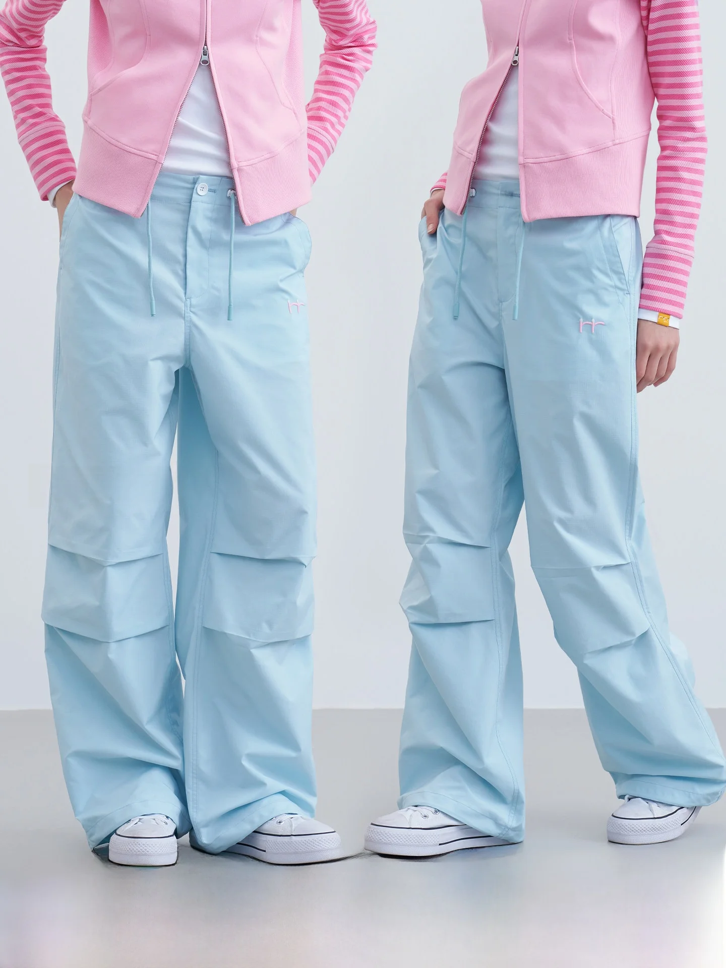 

Женские универсальные свободные прямые брюки-парашюты Riverstone Plus Dstring с плиссировкой, повседневные, длинные