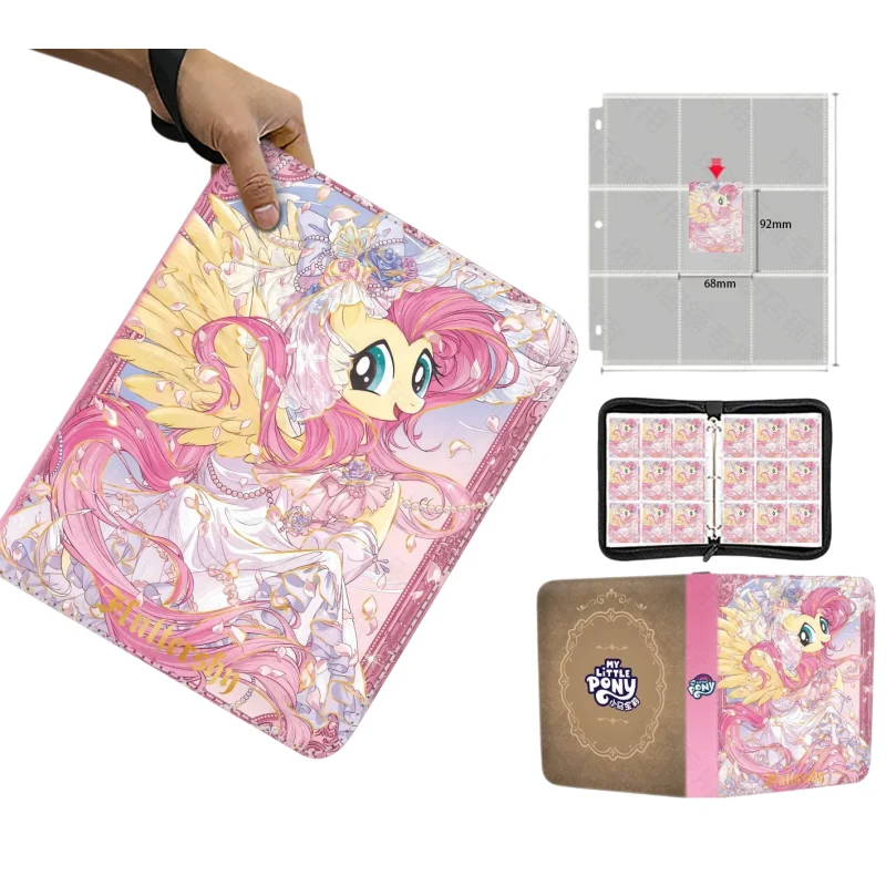 

Коллекционный альбом-папка для карточек My Little Pony Pinkie Pie 2026: Мультяшная игрушка, держатель для карточек, подходит для коллекции значков, аниме, роскошный подарок