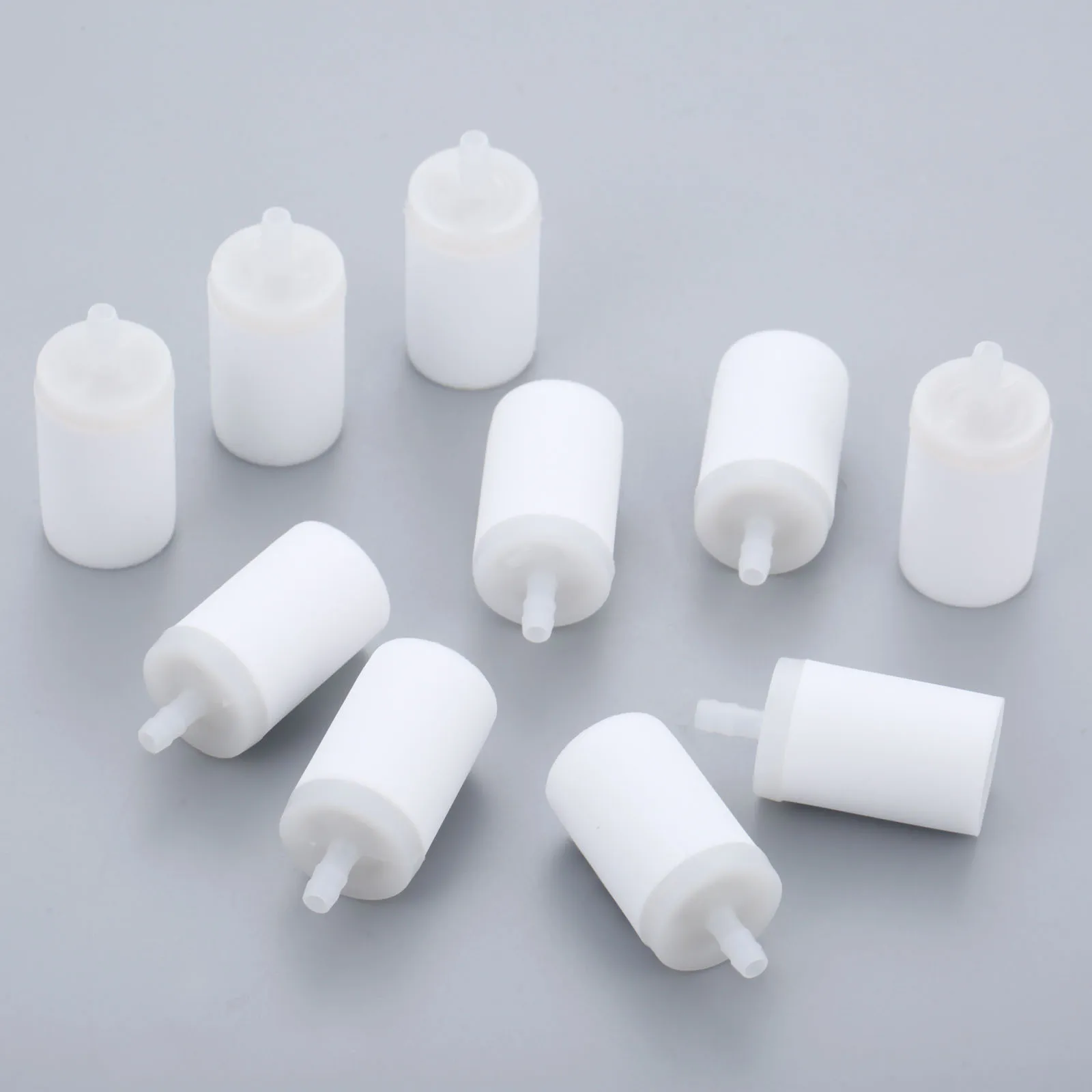 10Pcs White Fuel Filters Compatible with Husqvarna Chainsaw 50 51 55 61 268 272 XP 345 350 351 353 Durable Plastic Replacement