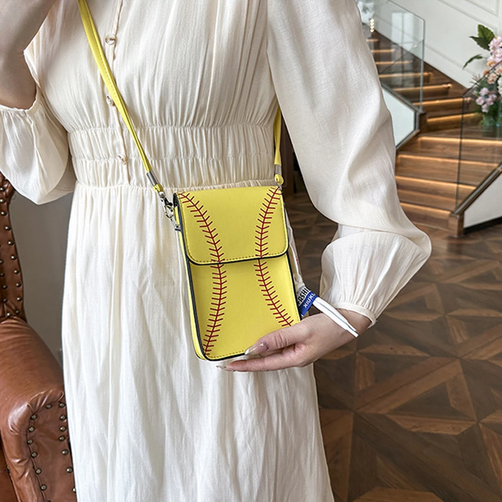 

Квадратная сумка через плечо из искусственной кожи, легкая бейсбольная дизайнерская стильная сумка для телефона, универсальная женская сумка через плечо в корейском стиле