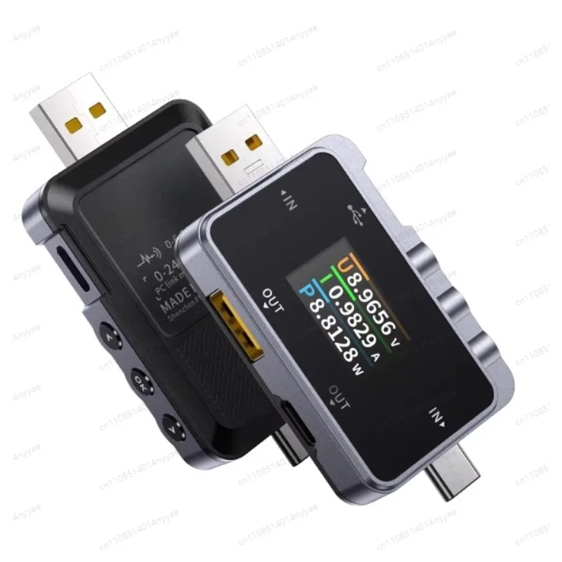Type-C Multi-Function Tester - Fully Laminated Power Meter for PD Monitoring, Line Resistance, Ripple & Voltage/Current Testing