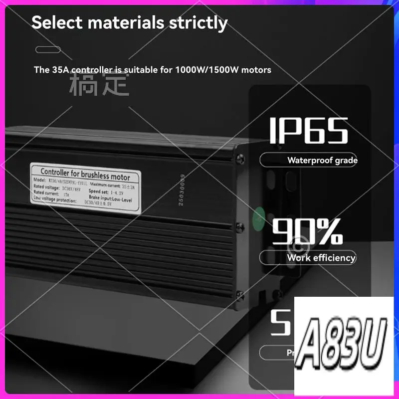 

U8-Ebike Контроллер синусоидальной волны KT-35A для бесщеточных двигателей мощностью 500 Вт/750 Вт, 12-трубный, 36 В, 48 В, 52 В, соответствует поддержке дисплеев KT