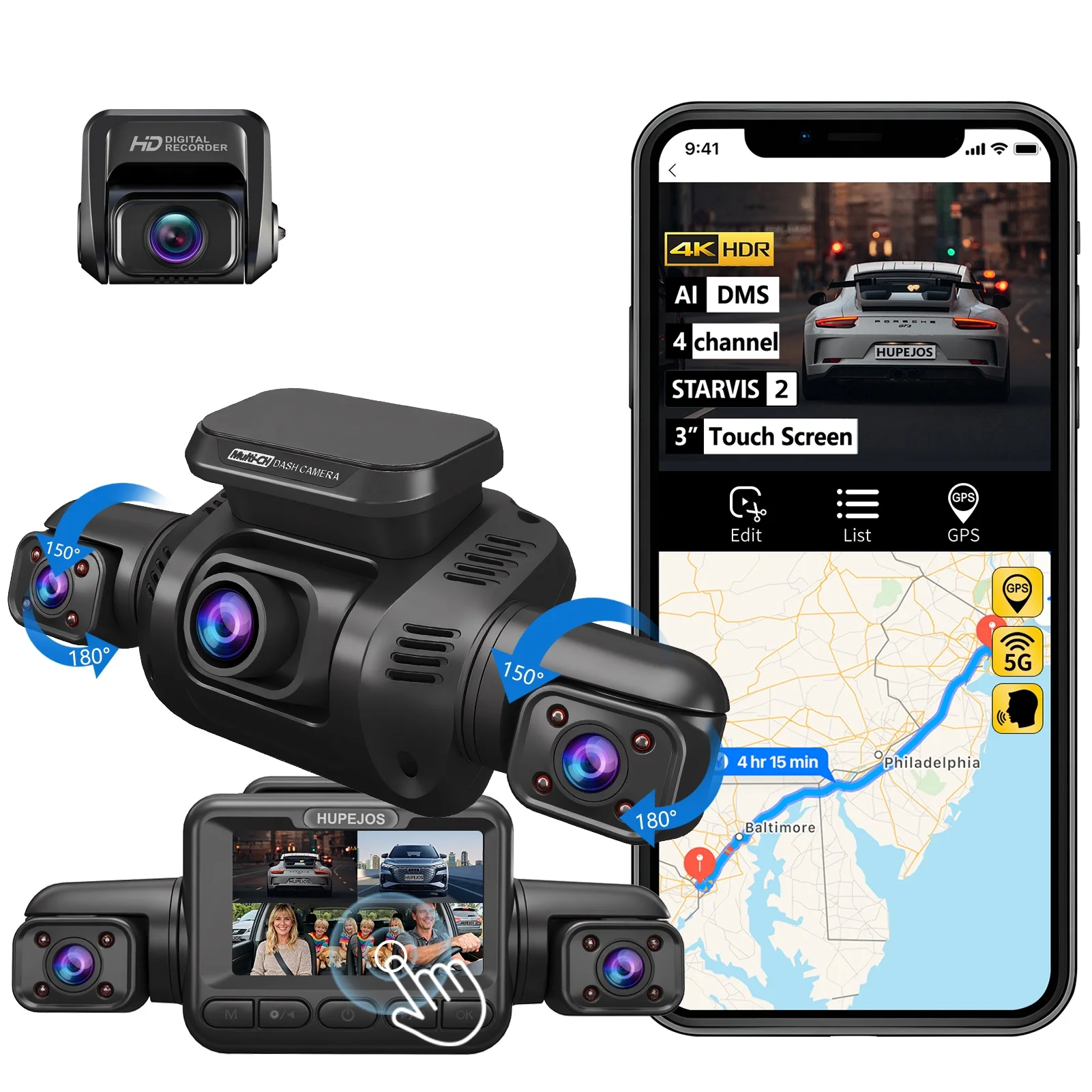 Hupejos V8Max-4Ch S… - image