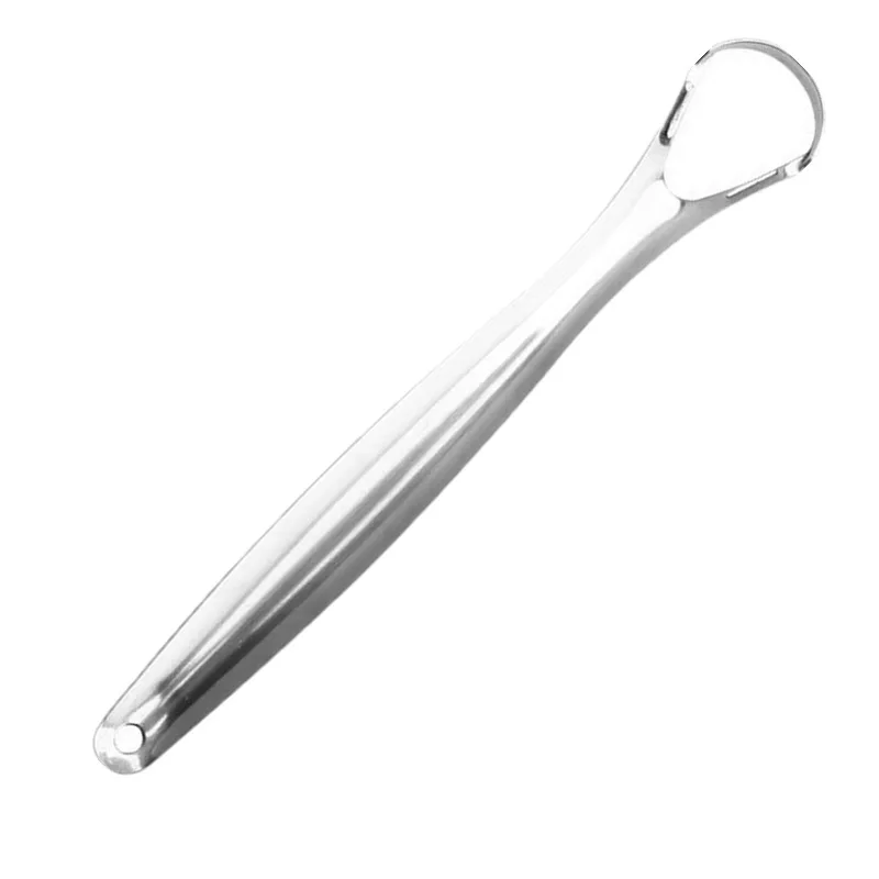 Daily Oral Care Stainless Steel Tongue Scraper - Fresh Breath Mouth Cleaning Tool, Durable Adult Hygiene Tongue Cleaner