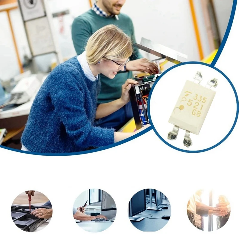 BAAY 20PCS TLP521-1GB SOP-4 Chip Optoelectronic Coupler TLP521-1GB P521-1GB