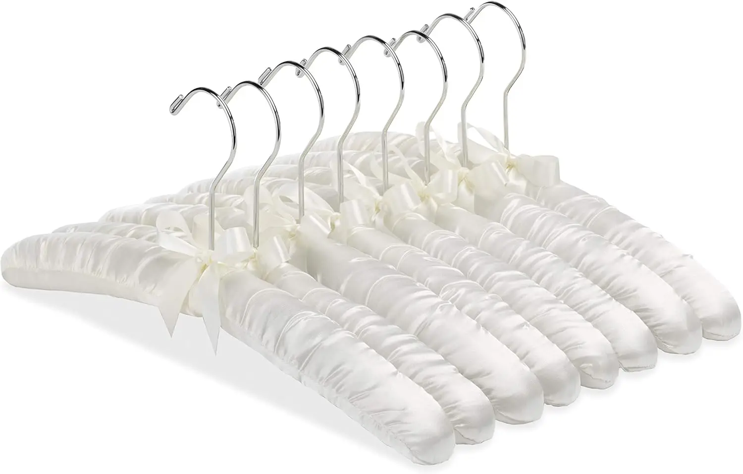 

Вешалки для блузок Whitmor 8PK Sat, 8 штук, цвет костяной кости