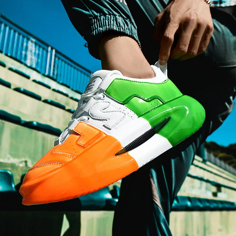 

New thick-soled height-increasing fashion and trendy men's outdoor high-elastic casual shoes for the European station