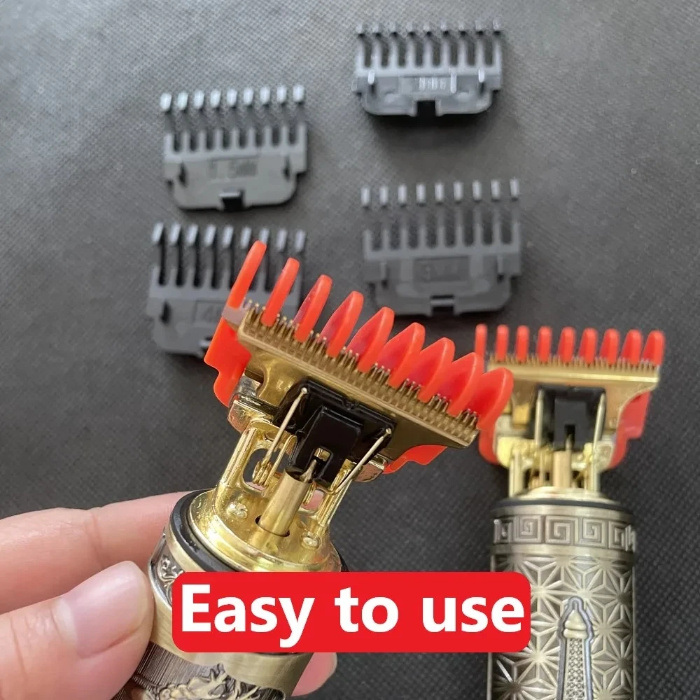 6PCS Hair Clipper Guards Guide Combs Trimmer for T9 Cutting Guides Styling Tools Attachment Compatible 1.5mm 2mm 3mm 4mm 6mm 9mm