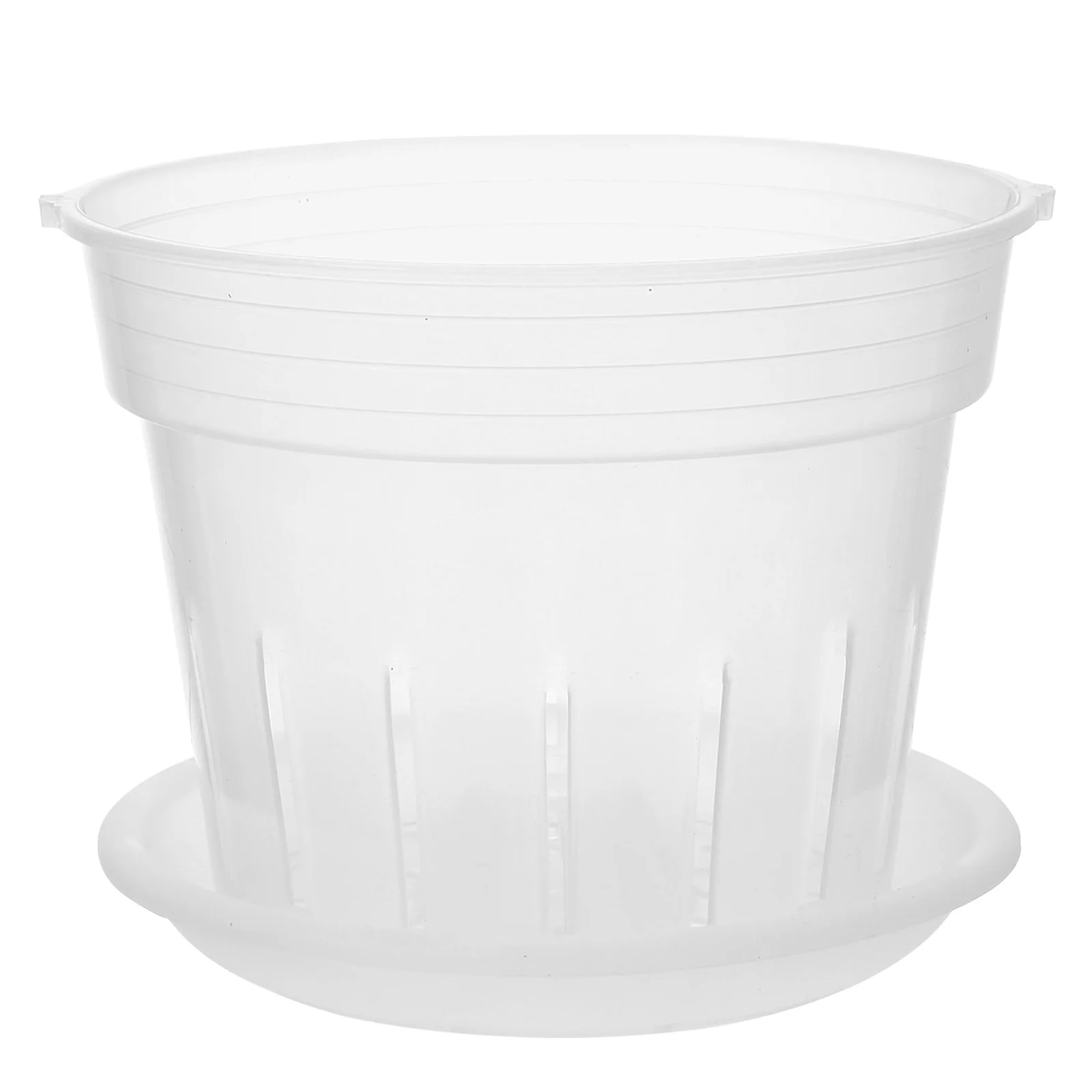 Phalaenopsis Hard Planting Cup Wonderful Workmanship Flowerpot Plastic Flowerpots Bracket Ventilate Holes Green Nursery Garden