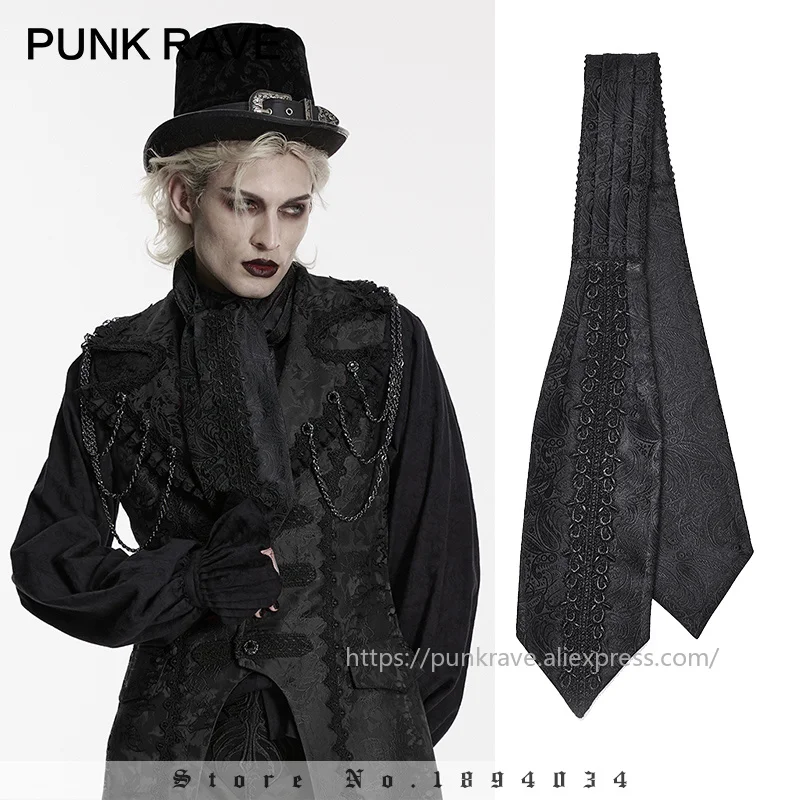 punk-rave-cravate-jacquard-a-motif-herbe-retro-pour-homme-cravate-gothique-ornee-accessoires-de-fete-et-de-club