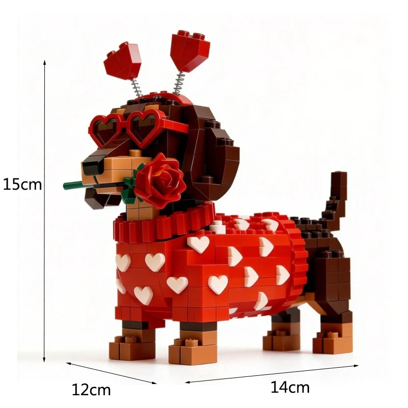 

2026 Building Block Toys Dachshund Brick Set Dachshund Building Block Set Bernese Mountain Dog Home Decor Toy Building Bricks