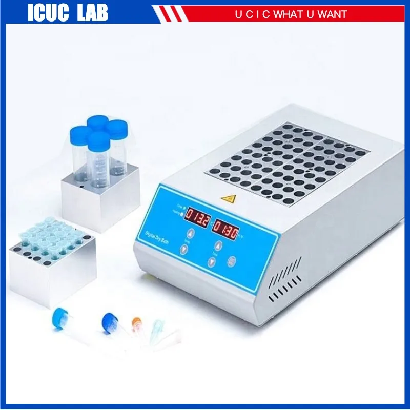 DH100-4 Laboratory High Temperature Dry Bath Incubator Incubation with 4 Heating Blocks for Choose