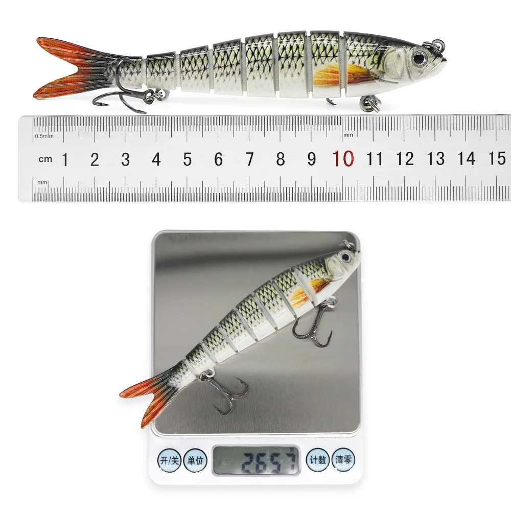 100/135mm Sinking Wobblers Fishing Lures Jointed Crankbait Swimbait 8 Segment Hard Artificial Bait For Fishing Tackle Lure