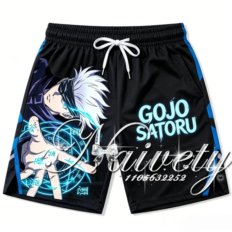2026 Sommer Bestseller Jujutsu Kaisen Gojo Satoru Comic-Print Coole Streetwear Basketball-Shorts Unisex Fitness Laufhose Y2k