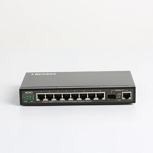 POE Switch Managed Gigabit 8 Port DC48V 130W Switch with 12/24/48 ports fiber switch