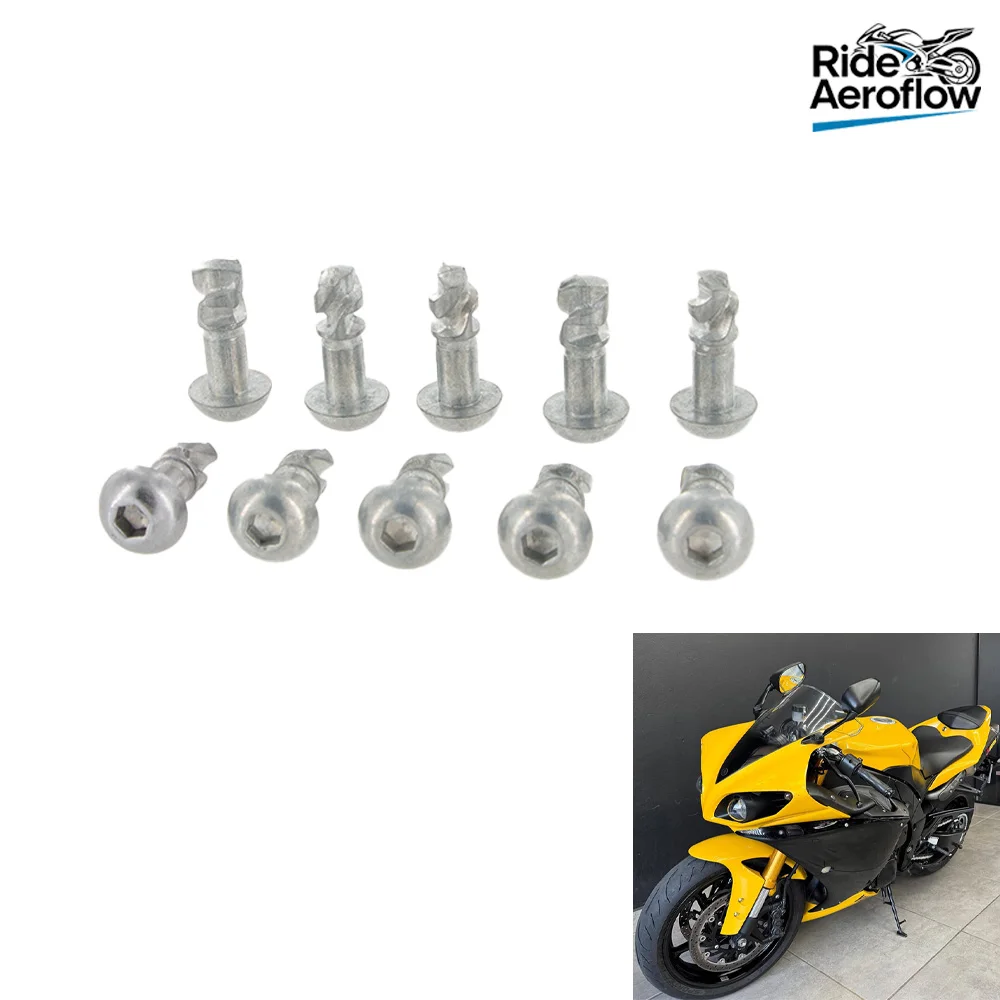 Suitable For YAMAHA YZF R1 R6 YZFR1 YZFR6 Fairings Quick Release Fastener Turn Rivet Universal 2004 -2014