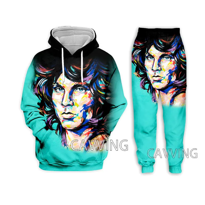 

Jim Morrison 3D Printed Casual Hoodies Hooded Sweatshirt Pants Jogging Pants Trousers Suit Clothes Women/ Men Sets H01