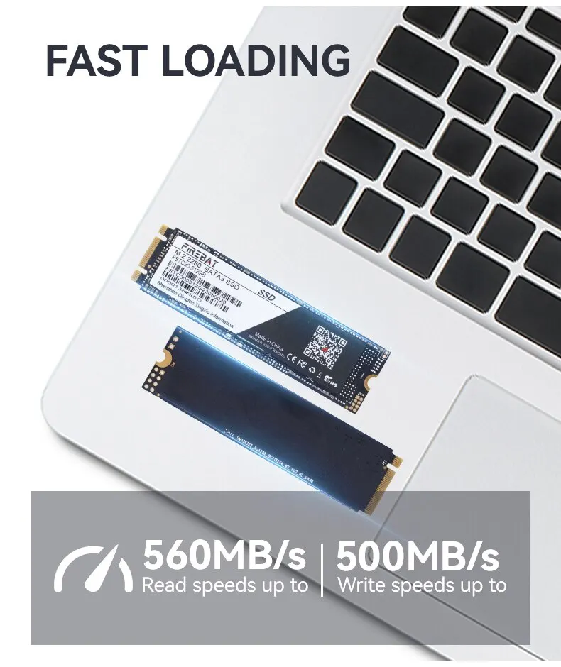 FIREBAT M2 SSD SATA NGFF 2280 64GB 128GB 256GB 512GB 1TB Wewnętrzny dysk półprzewodnikowy do laptopa M.2