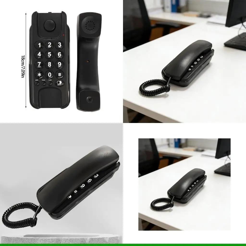 U55C Corded Phone Landline Phone for Home Telephone Landline Corded Wall Mountable