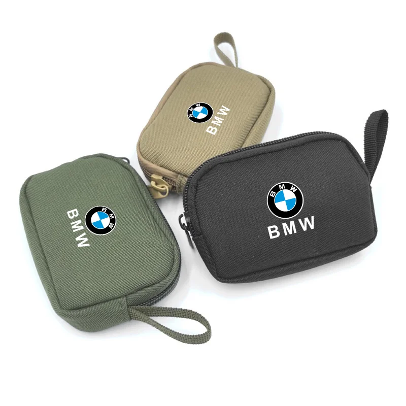 1 шт. Сумка-органайзер на молнии с логотипом BMW для хранения водительских прав и ключей для BMW E90 E60 E61 E93 E87 E36 E46 E39 E53 F30, аксессуары для стайлинга