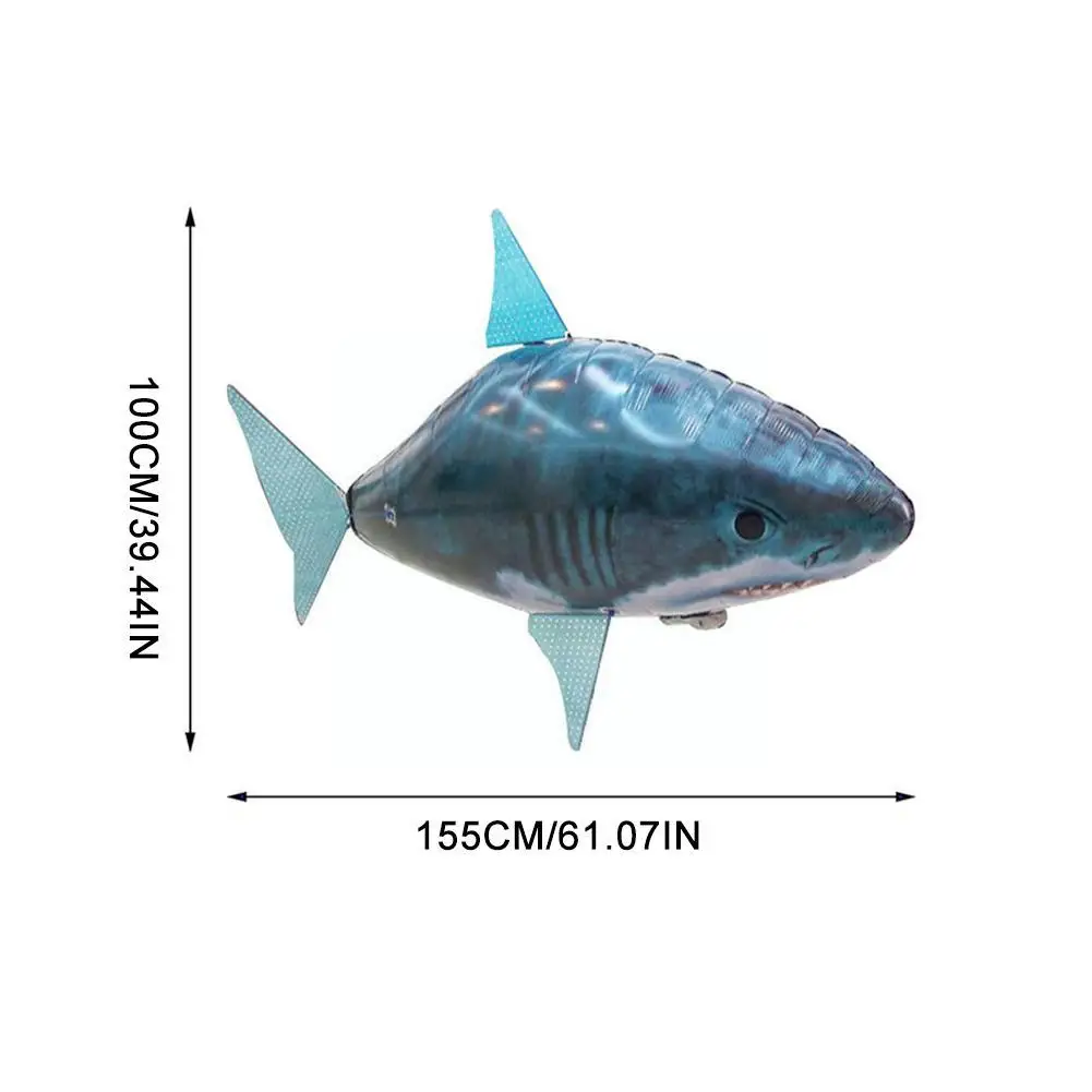 Kreatywny pilot latające ryby rekin elektryczny nadmuchiwana ryba latająca powietrza latające ryby impreza RC zabawka w kształcie zwierzątka dla dzieci prezent U2P6