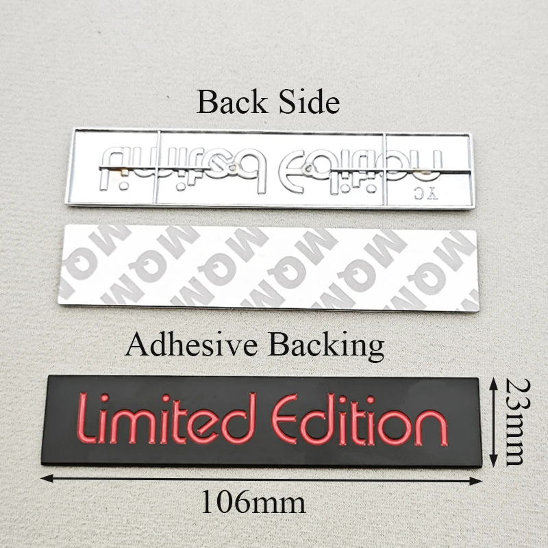 ملصق سيارة معدني ثلاثي الأبعاد إصدار محدود شعار شارة شارة لسيارات BMW Audi VW Honda Opel Toyota Chevrolet Ford Hyundai Accessory #4