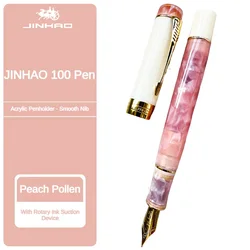 JINHAO 100 Acrylic Fountain Pen Beautiful Green Gift Pen EF/F/M with Converter Writing Office School Supplies Stationery