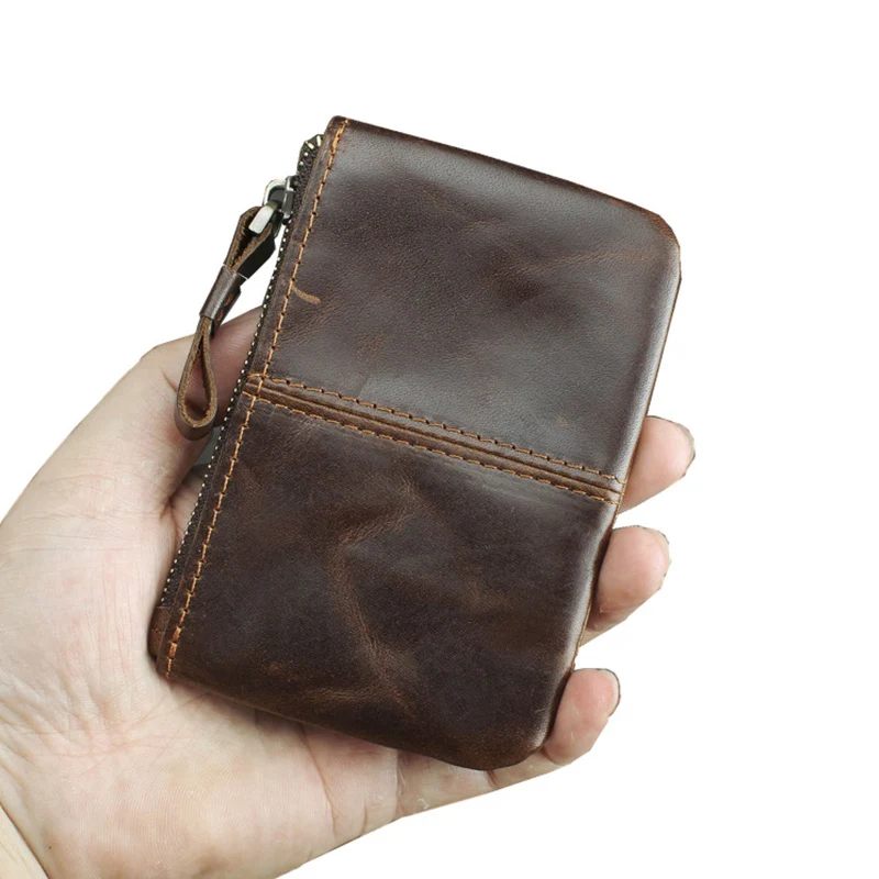 

Твердый крошечный мешочек в стиле ретро, кошельки для мелочи, женский клатч из натуральной кожи, кошелек из воловьей кожи, маленький мини-держатель для монет, миниатюрная сумка на молнии