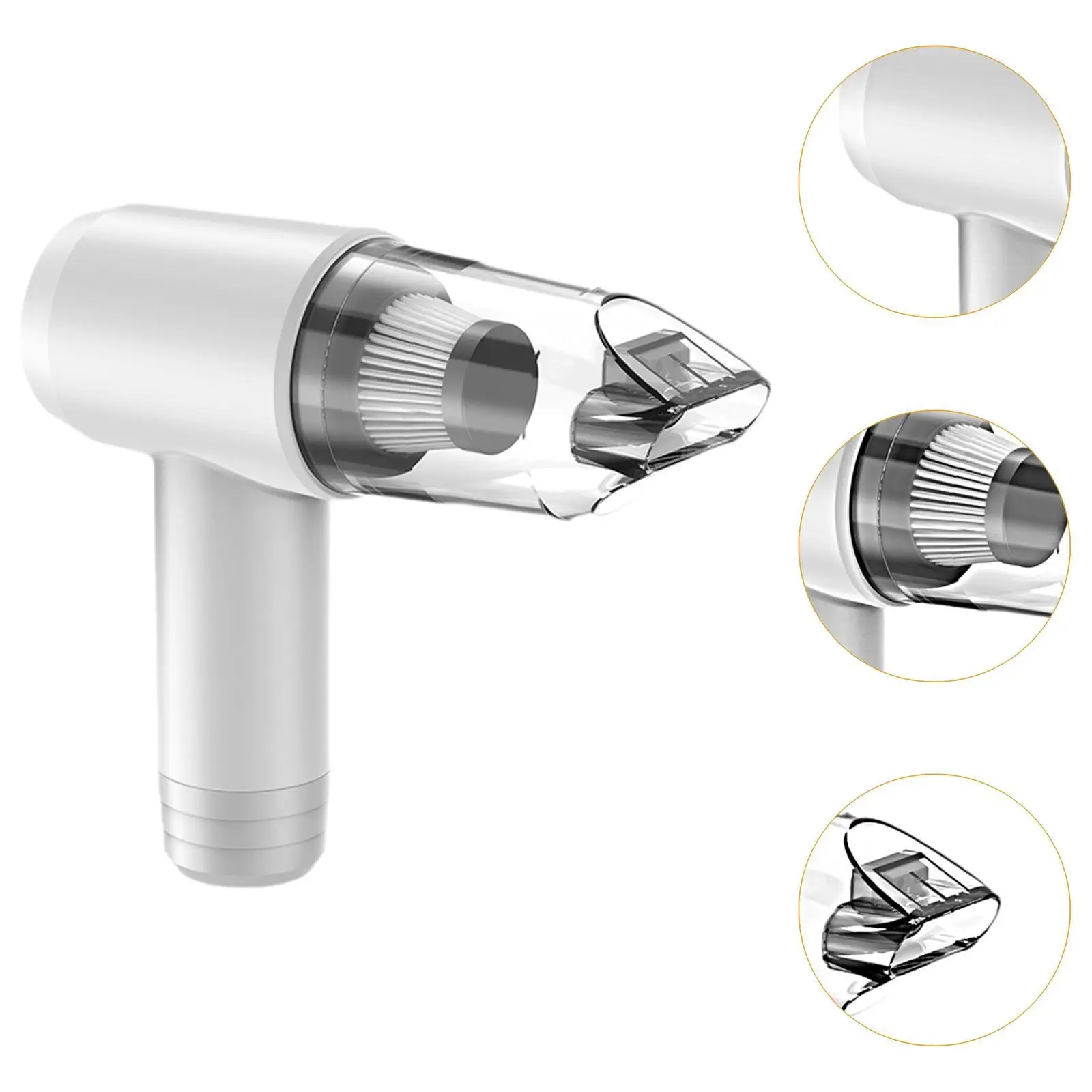 Aspirador de mano para coche, pequeño, multiusos, recargable, potente, Mini aspirador de mano, limpiador Interior automotriz