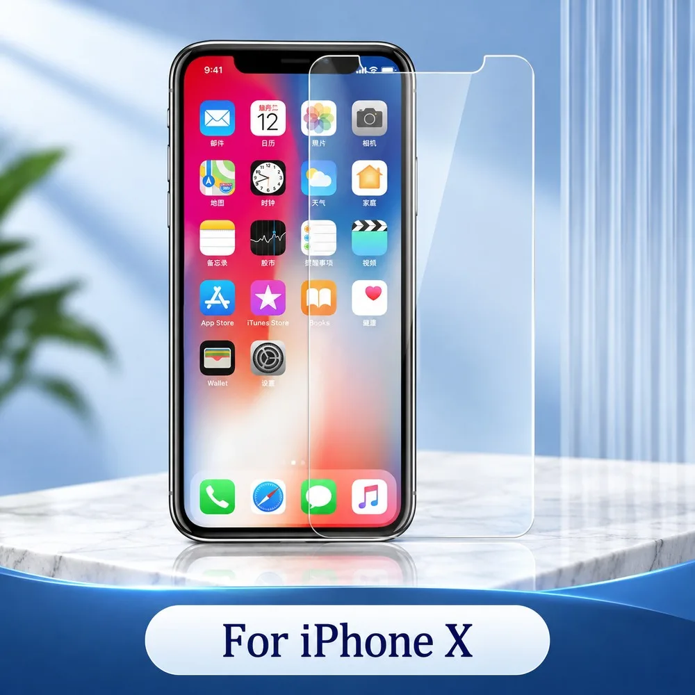 2PCS Screen Protector For iPhone 14 13 12 11 Tempered Glass For iPhone 18 17 16 15 Anti-Shatter Water-Resistant HD Anti-Scratch