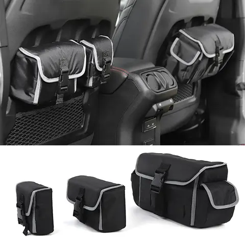 Car Seatback Storage Bag Tailgate Door Organizers Pocket for Jeep Wrangler TJ JK JL JT Gladiator 1997-2023 Interior Accessories