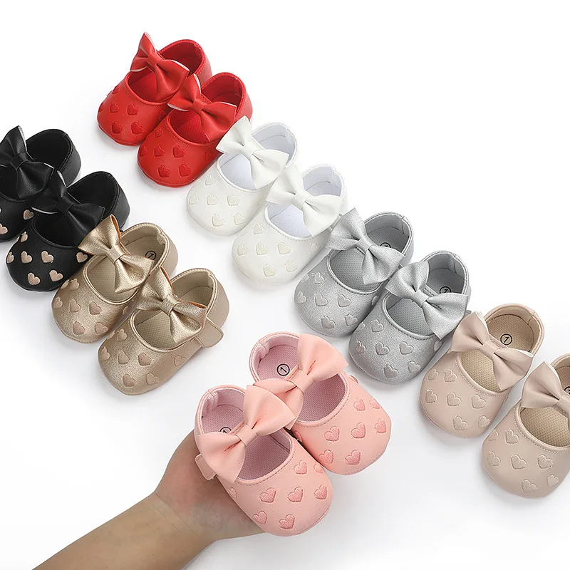 0-18Month Newborn Baby Shoes Classic Love Leather Boy Girl Shoes Multicolor Toddler First Walkers Infant Shoes Baby Boy Shoes