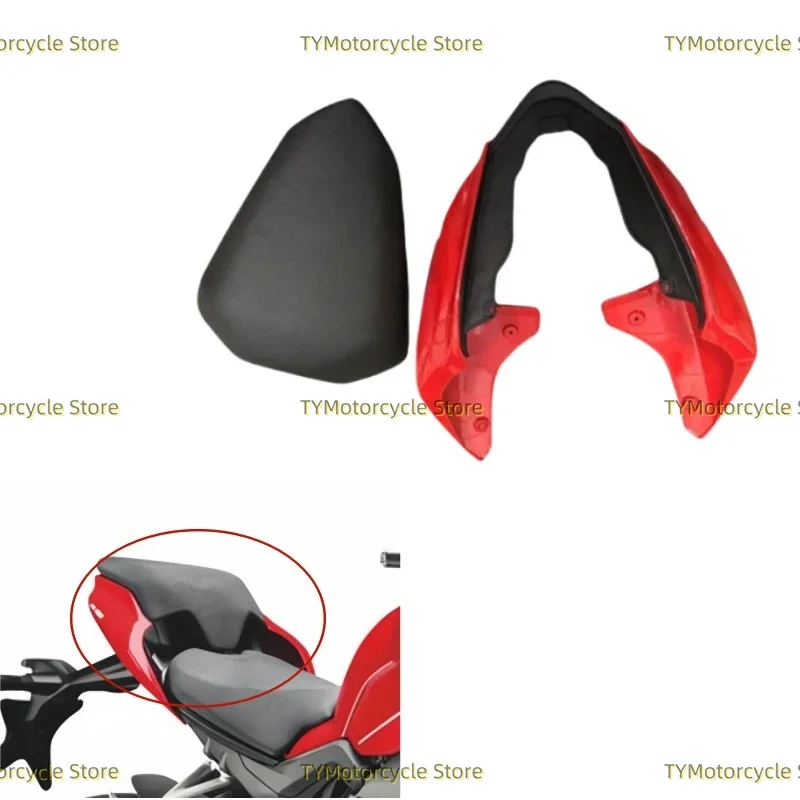 

Motorcycle Rear Tail Side Fairing Cowl Passenger Pillion Seat Cushion kit Fit For DUCATI Panigale V4 V4R V2 Streetfighter V4 V4S