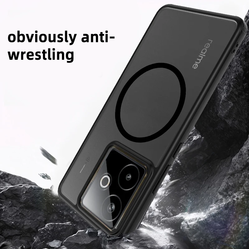 【★美品・グローバル★】Realme GT7 Pro 12/256 ケース付き For Realme GT 7 Pro, Luxury Hybrid Metal Bumper Magnetic Back