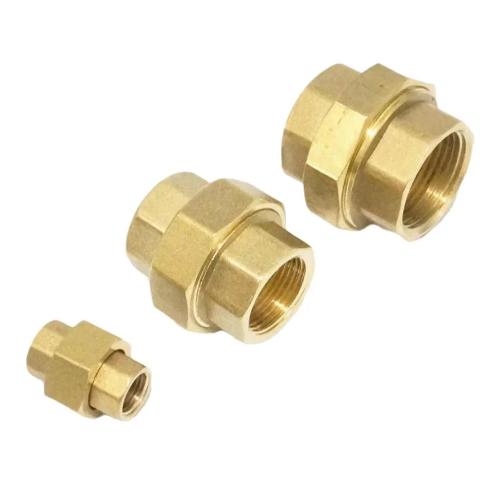Adaptador de conector de unión de tubo de latón hembra BSP, 1/8 \