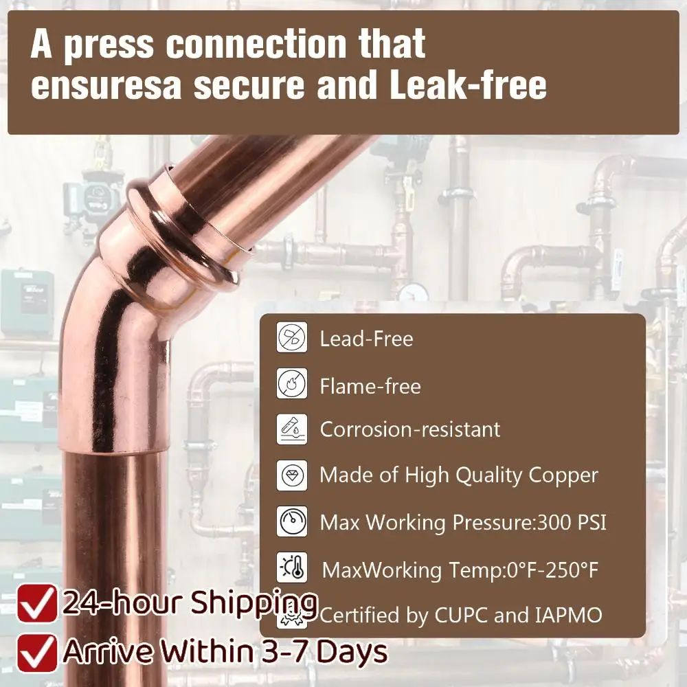 

Медные соединители для труб, герметичные угловые фитинги, многофункциональные аксессуары для домашней сантехники