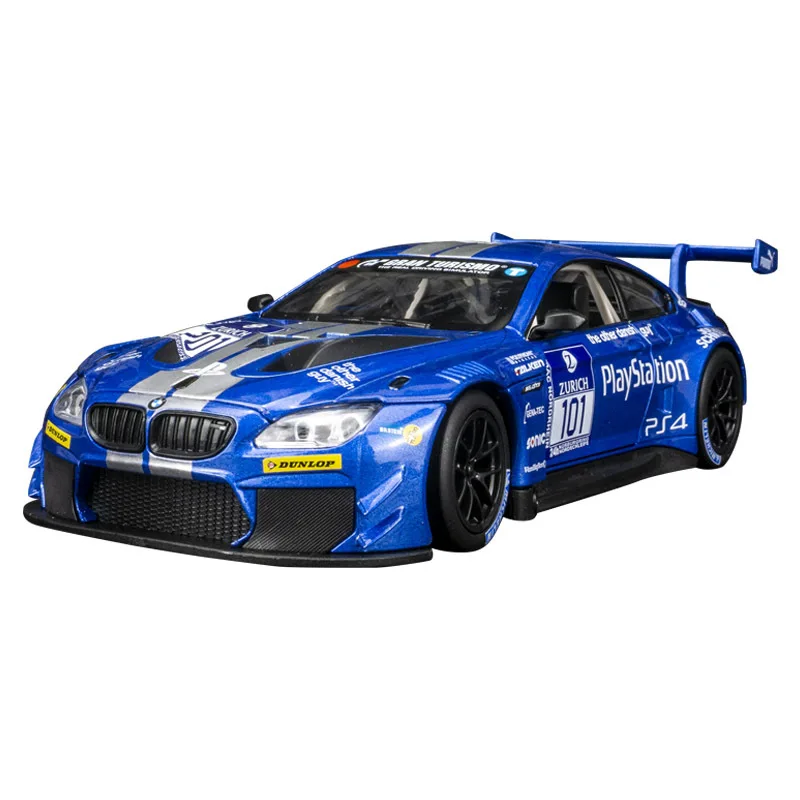 

1:24 Simulation M6 GT3 Rally Racing Alloy Car Model Metal Openable Toy Car