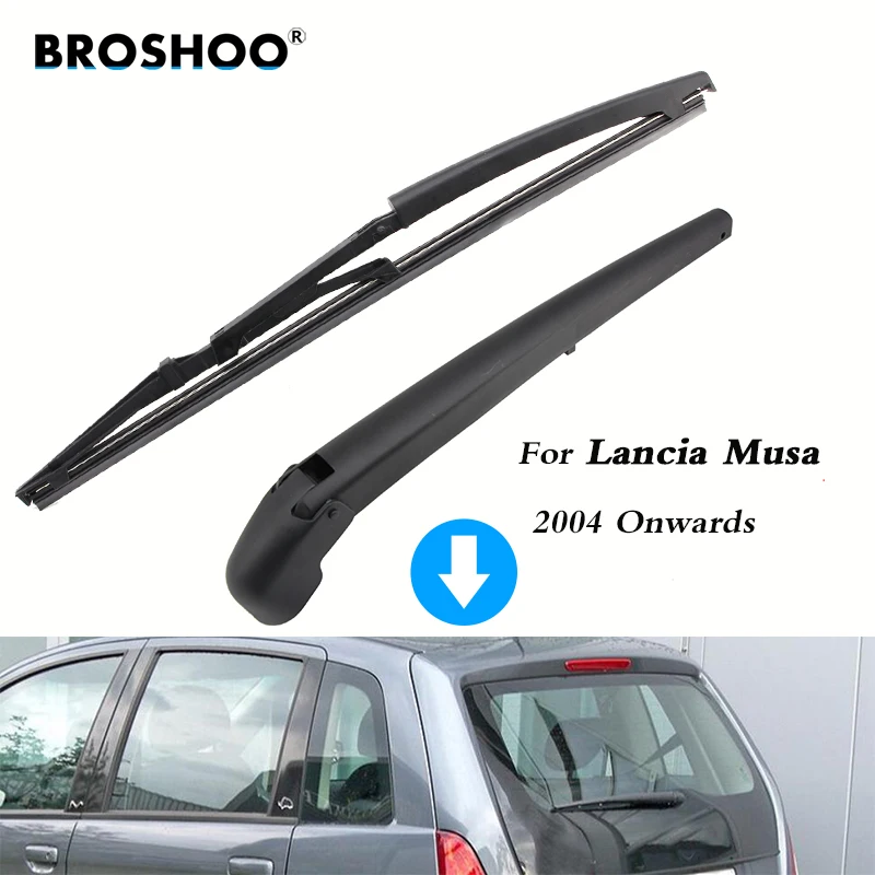 BROSHOO Car Rear Wiper Blades Back Windscreen Wiper Arm For Lancia Musa Hatchback (2004 Onwards) 335mm,Auto Accessories Styling